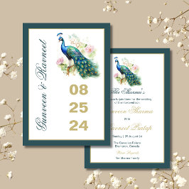 Peacock salva la invitación a la boda del Pavo Rea