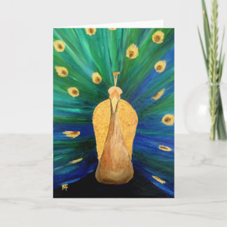 Peacock - Tarjeta de saludo