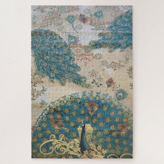 Peacock vintage - Rompecabezas (Vertical)