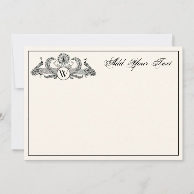 Peacocks vintage Monograma Ivory BG (Anverso)