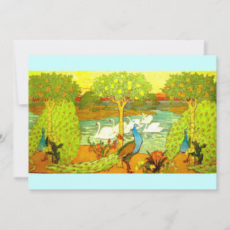 Peacocks y cisnes de estilo Art Nouveau
