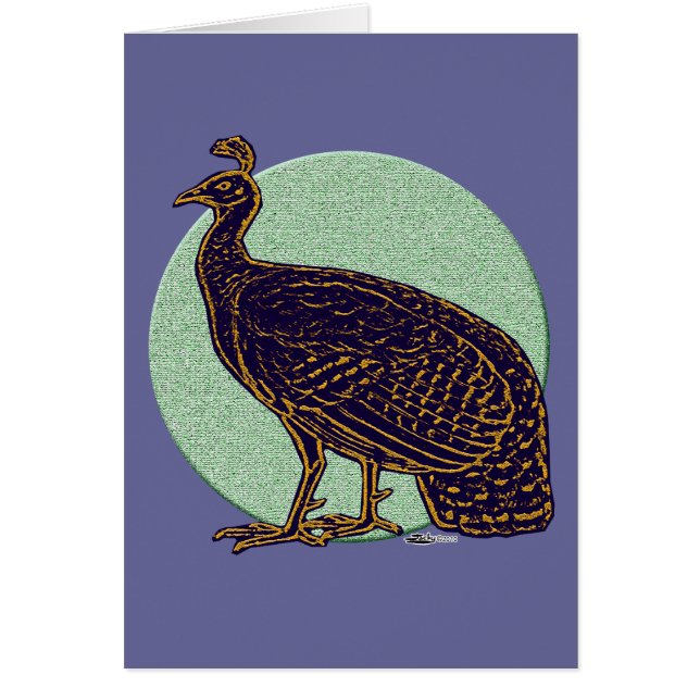 Peafowl: Impresionante Congo Hen (Frente)