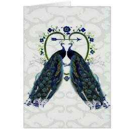 PEAFOWL pavo real amor corazón personalizado