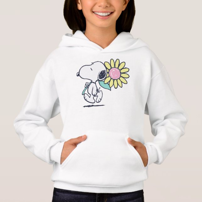 Peanus Snoopy Daisy Flor rosa (Anverso)