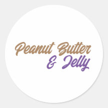 Peanut Butter y Jelly Pegatina