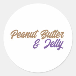 Peanut Butter y Jelly Pegatina