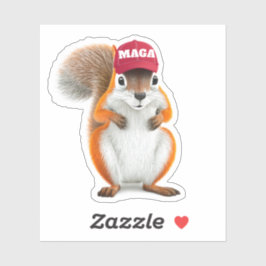 Peanut the Squirrel MAGA Pegatina