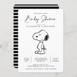 Peanuts Snoopy - Invitación de Baby Shower