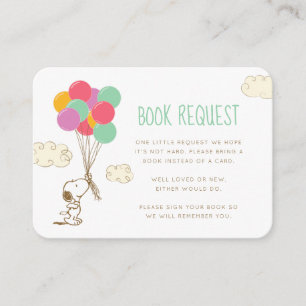 Peanuts Snoopy - Invitación de solicitud de libros