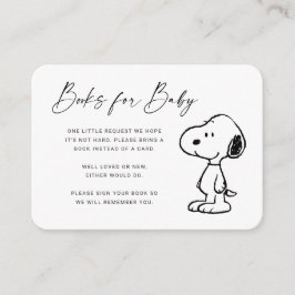 Peanuts Snoopy - Libros para la invitación al bebé