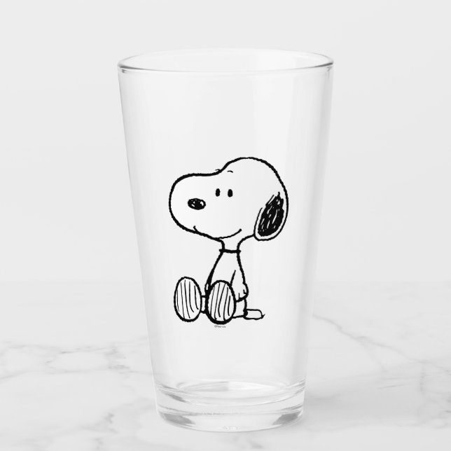 PEANUTS | Snoopy on Black White Comics (Anverso)