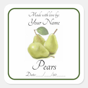 Pear Preserve Pegatinas y etiquetas editables