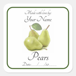 Pear Preserve Pegatinas y etiquetas editables