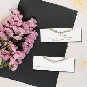 Pearl Bridal Shower Date noche Jar Card