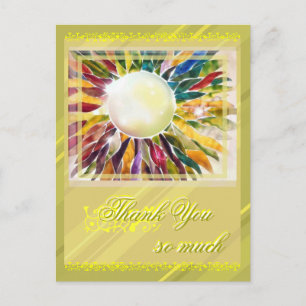 Pearl Jewelry Leaves Excelente tarjeta de agradeci