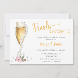 PEARLS & PROSECCO - Invitación a la DUCHA BRIDAL