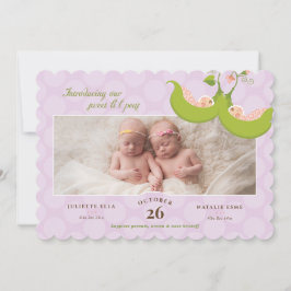 Peas en un Chica gemelo de Pod 1 anuncio de nacimi