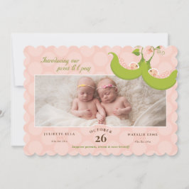 Peas en un Chica gemelo de Pod 1 anuncio de nacimi