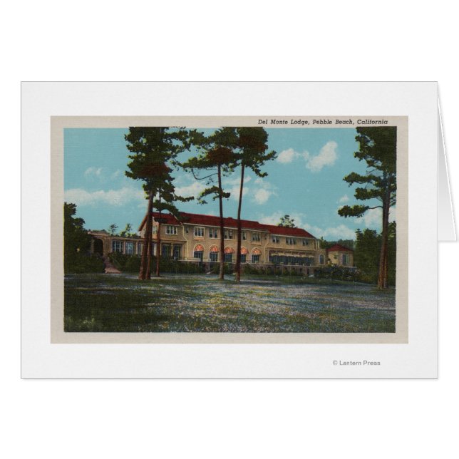 Pebble Beach, CA - Del Monte Lodge View y (Anverso (Horizontal))