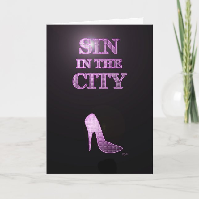 Pecado en la tarjeta de cumpleaños de la ciudad (Anverso)