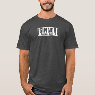 Pecador - camiseta básica oscura para hombre
