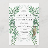 Pecador de madera de bosque de bosque Invitación r