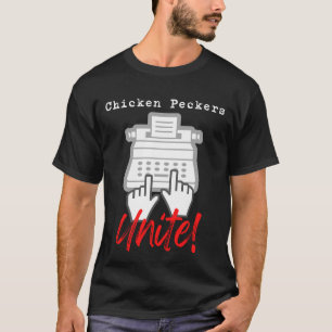Pecadores de pollo unen camiseta con humor a máqui