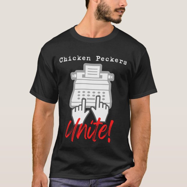 Pecadores de pollo unen camiseta con humor a máqui (Anverso)