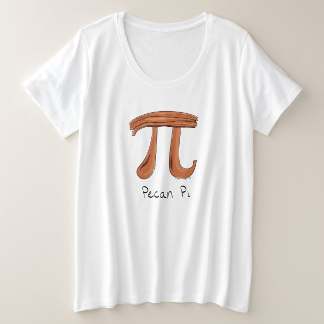 Pecan Pi Cute Math Pi Day Camisas más grandes para (Anverso del diseño)