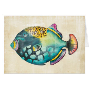 Peces acuarios azules y morados