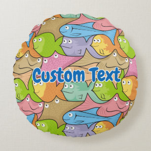 Peces almohada redonda personalizado