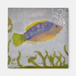 peces con imán de pintura de burbujas