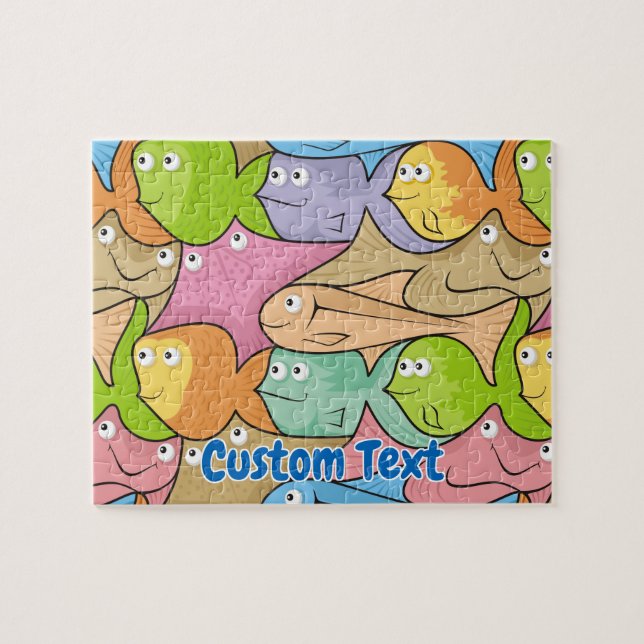 Peces personalizado rompecabezas (Horizontal)
