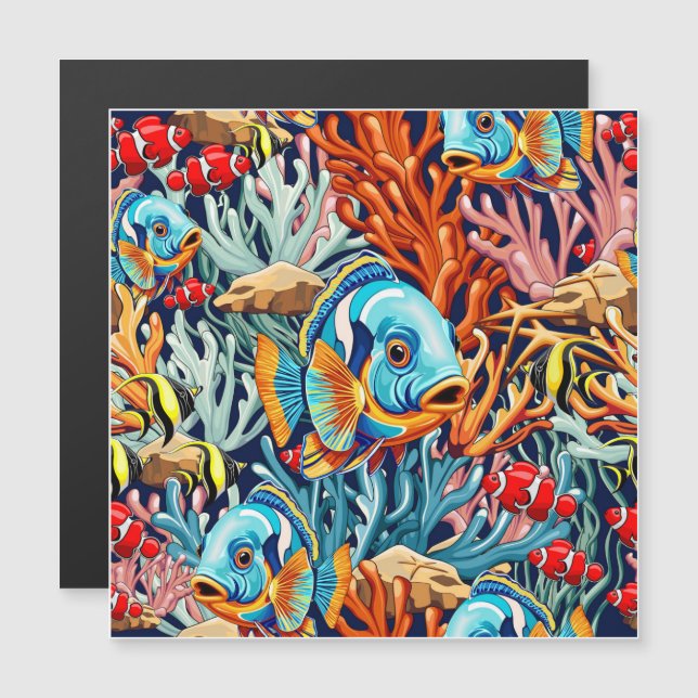 Peces Tropicales Colores Verano Vibraciones (Anverso/Reverso)