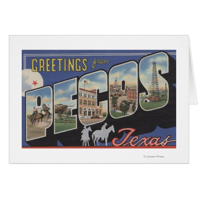 Pecos, TexasLarge Letter ScenesPecos, TX (Anverso (Horizontal))