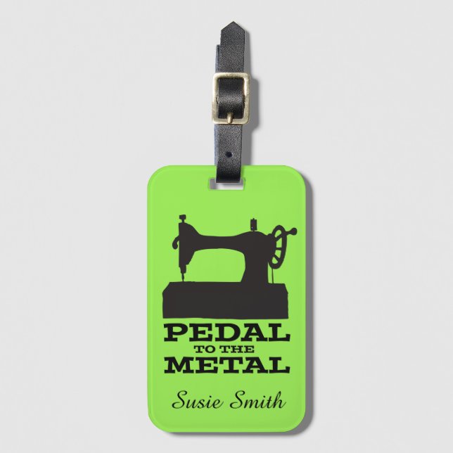 Pedal a la etiqueta personalizada metal del (Anverso vertical)