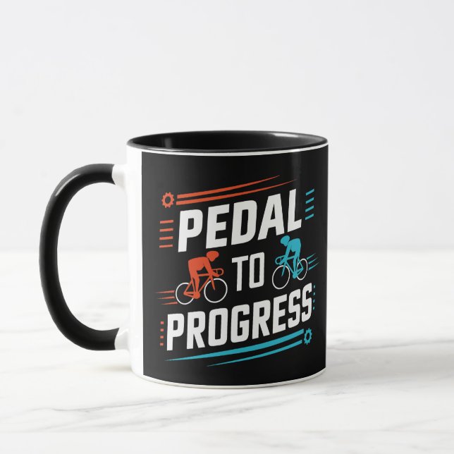 Pedal al progreso, tazas para ciclismo (Izquierda)