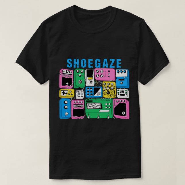 Pedal de guitarra SHOEGAZE camiseta clásica (Diseño del anverso)