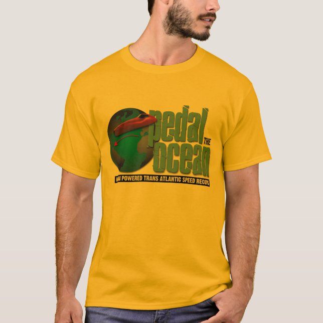 Pedal la camiseta del océano (Anverso)
