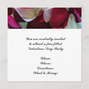 Pedales Rosas de invitaciones a la fiesta de Día d