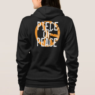 pedazo de sudadera con capucha de la paz