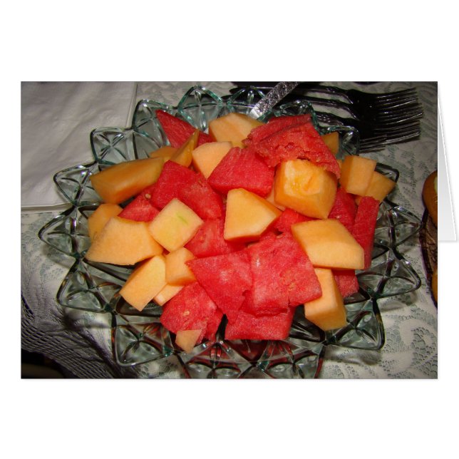 Pedazos del melón y sistema del patio (Anverso (Horizontal))