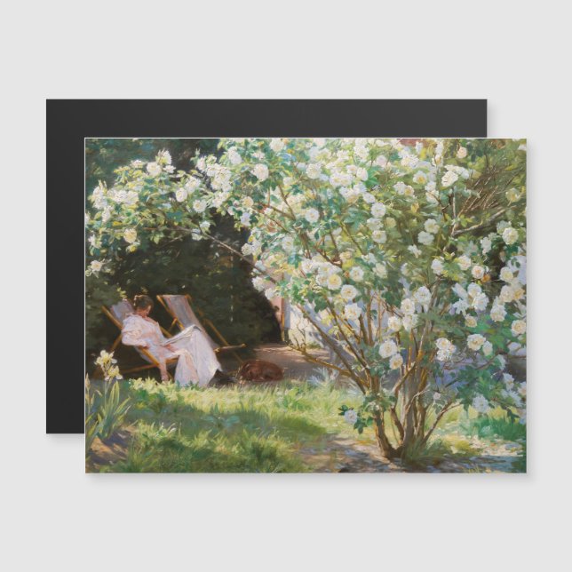 Peder Severin Kroyer - Tarjeta magnética para Rosa (Anverso/Reverso)