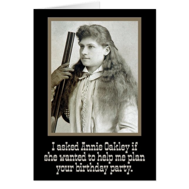 "Pedí tarjeta de cumpleaños del Salvaje-Oeste de (Frente)