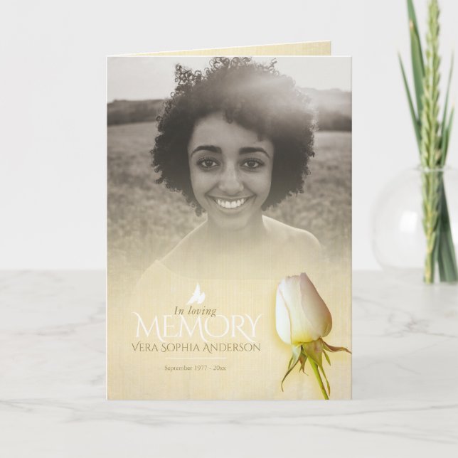 Pedido fúnebre del programa de la crema del (Anverso)