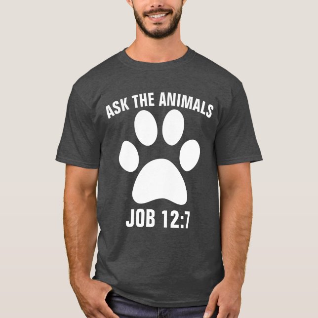 PEDIR A LOS ANIMALES Camisetas CAT (Anverso)