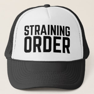 PEDIR ORDEN divertido slogan trucker sombrero