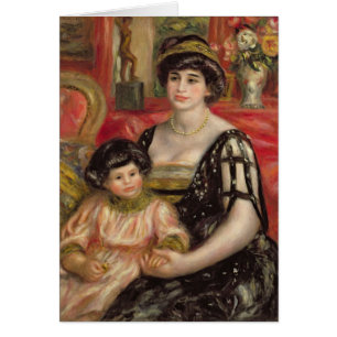 Pedro un Mme Josse Bernheim-Jeune e hijo de Renoir
