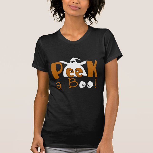 Peek A Boo Camisetas y regalos de Halloween (Anverso)