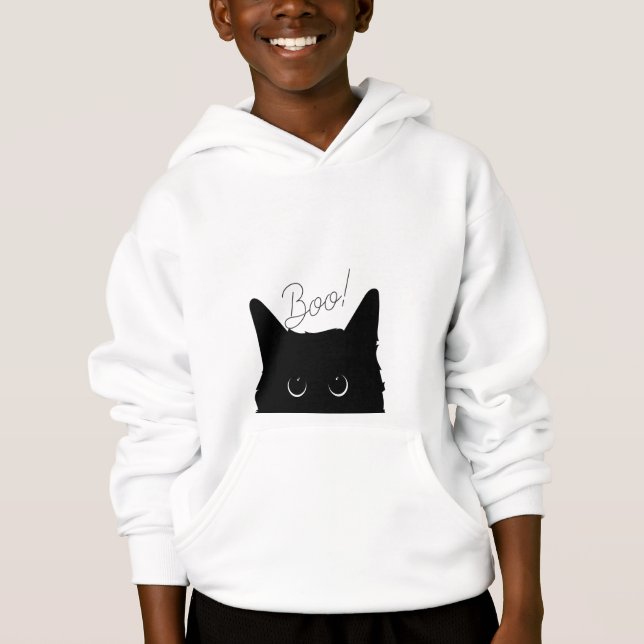 Peek A Boo Kitty Kids Hoodie (Anverso)